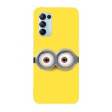 Husa compatibila cu Oppo A54 5G, Viceversa, model Eyes on you Minions, Silicon, TPU, Transparent, Carcasa