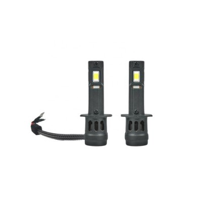 Bec LED auto H1 3936lm 6500K alb rece Canbus 12V set 2 bucati foto