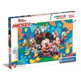 Puzzle Clementoni Disney Mickey Mouse si prietenii sai, 104 piese