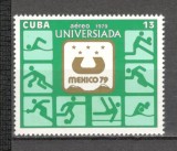Cuba.1979 Posta aeriana-Universiada Mexico SC.650