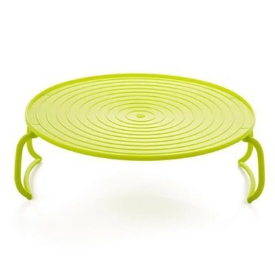 Tavita multifunctionala din plastic pentru cuptorul cu microunde, 23.5 x 8.3 cm, Verde foto