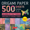 Origami Paper 500 Sheets Marbled Patterns 6 (15 CM)