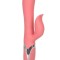 Vibrator Iepuras Enchanted Tickler, 12 Moduri Vibratii, 4 Moduri Rotatii Bile, Silicon, Roz, USB, 20 cm