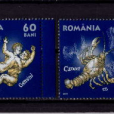 RO 2011 LP 1900 "Zodiac I ", serie , MNH