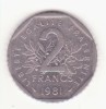Franța 2 franci 1981, Europa, Nichel