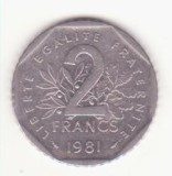 Franța 2 franci 1981