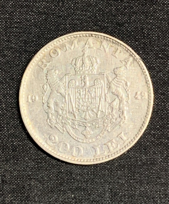 Moneda 200 lei 1942 argint