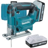 Makita JV183DWE - Fierastrau pendular cu 2 acumulatori Li-Ion 18 V 1.5 Ah valiza plastic