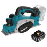Makita DKP180Z + BL1830B - Rindea 82 mm + Acumulator Li-Ion 18 V 3 Ah