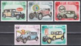 Cambodgia 1984 - Mașini de epocă, Serie scurtă + Coliță, 4 POZE, Ștampilat