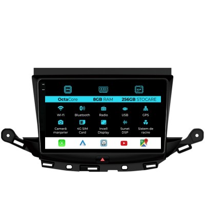 Navigatie Dedicata Opel Astra K (2016 - 2020), 9 Inch, 8Gb Ram, 256Gb stocare, Carplay foto