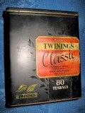 4286-Classic Twinings Cutie vintage metal ceai, South Way Andover Hampshire., Dreptunghiular, Lemn