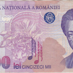 ROMANIA 50000 LEI 1996 F+