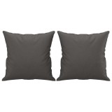Cumpara ieftin Perne decorative, 2 buc., gri, 40x40 cm, piele ecologica