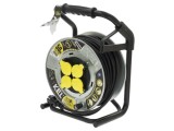 Prelungitor alimentare KEL 3x2,5mm2 4 prize 50m 16A negru