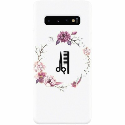 Husa silicon personalizata pentru Samsung Galaxy S10 Plus, Icon Barber foto
