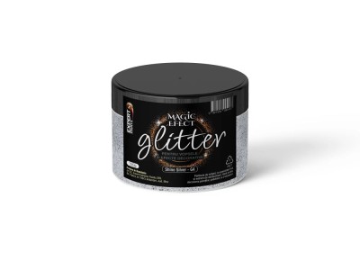Sclipici decorativ Glitter G4 Magic Efect 150g Shine Silver foto
