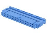 Mufă IDC Mamă 40 PIN pt. Cablu-Bandă 1,27mm Aurit