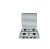 Plita Aragaz Mini 4 Ochiuri Gaz, Camping, Bucatarie Emailata, Alba, Butan/GPL, 51x51cm