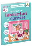 Activități cu labirinturi și numere 4-7 ani - Paperback brosat - Gama Junior