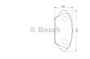 Set placute frana,frana disc NISSAN PRIMERA (P12) (2002 - 2016) BOSCH 0 986 424 791