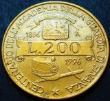 Cumpara ieftin Moneda comemorativa 200 LIRE - ITALIA, anul 1996 *cod 2494 - GUARDIA DI FINANZA