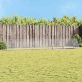 vidaXL Cușcă pentru pui Argintiu 650 x 100 x 85 cm Oțel Galvanizat 3394439