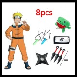 Cumpara ieftin Set 8 accesorii Naruto: bandana, portofel, 2 coliere, 3 kunai, stea