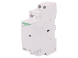 Contactor 2-polar 16A 24VAC NC NO IP20 500V