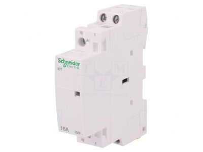 Contactor 2-polar 16A 24VAC NC NO IP20 500V foto