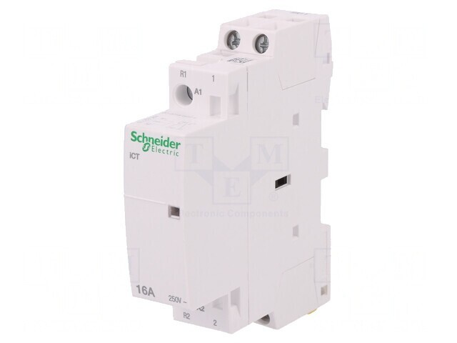 Contactor 2-polar 16A 24VAC NC NO IP20 500V
