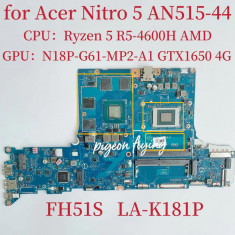 Placa de baza noua pentru Acer AN515-44 cod NB.Q9H11.001 Procesor AMD Ryzen™ 5 4600H Cip grafic N18P-G62-A1 cu 4GB memorie