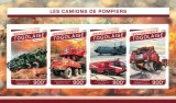 TOGO 2016 - Masini de pompieri / set complet - bloc + colita MNH (2 imagini)