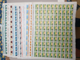 Coli timbre Rom&acirc;nia nestampilate mnh 1962 100 serii pescuitul sportiv, Nestampilat