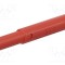 Conector banană 4mm 32A 1kV roșu cu izolație ST&Auml;UBLI