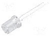 Dioda LED, 8mm, portocalie, 250...500mcd, 20mA, 1,8...2,6V, OPTOSUPPLY - OS5OPM83C1A