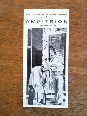 Pliant, program Teatrul National V. Alecsandri Iasi - Amfitrion / CD1P foto