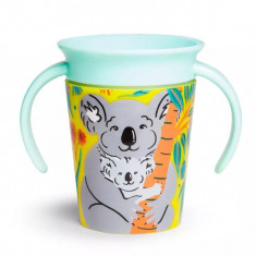 Cana Miracle 360 Munchkin cu manere WildLove 177ml 6L+ koala