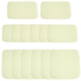 Outsunny Set de 14 Huse de Schimb pentru Pernele de Mobilier Grădină - 6 Huse Pentru Perne de Șezut, 8 Huse Pentru Perne Spătar - Huse cu Fermoar din