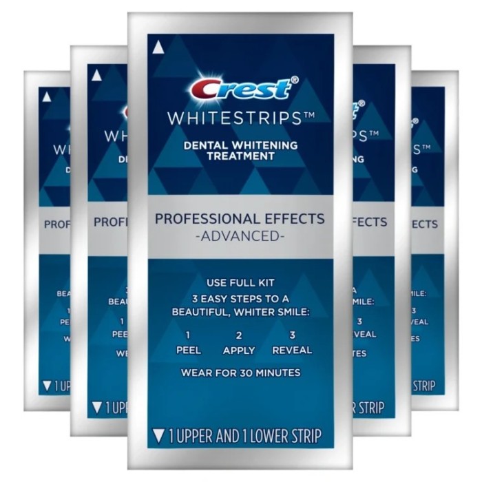 Benzi Crest 3D Whitestrips Professional Effects Advanced, 5 plicuri