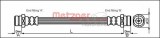 Conducta / cablu frana MITSUBISHI PAJERO II Canvas Top (V2_W, V4_W) (1990 - 2000) METZGER 4113312