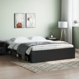 Gossi cadru de pat king size, negru, 150x200 cm