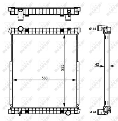 NRF 58377 Radiator, racire motor foto