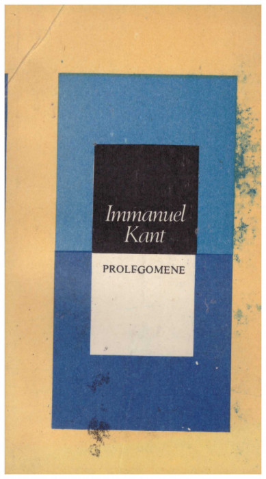 Immanuel Kant - Prolegomene - 100773