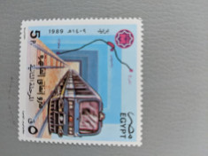 egipt - Timbre trenuri, locomotive, cai ferate, nestampilate MNH foto