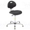 Scaun ESD RT WORK Dimensiuni: 470x440mm, Spătar: 420x320mm, &Icirc;nălțime ajustabilă 580-830mm