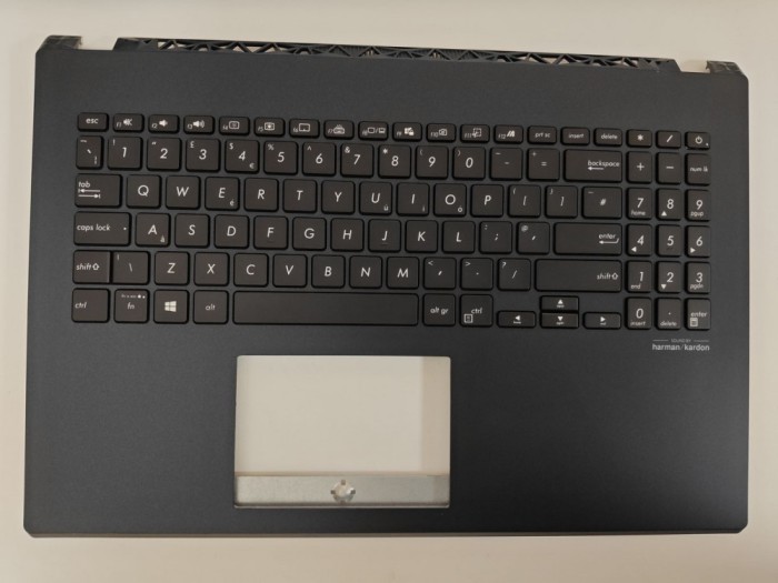 Carcasa superioara cu tastatura palmrest Laptop, Asus, VivoBook 15 F571, F571GT, F571GD, F571LH, F571LI, 90NB0NL1-R31US0, EAXKT00301A, iluminata, layo