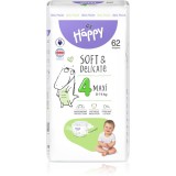 BELLA Baby Happy Soft&amp;Delicate scutece de unică folosință Maxi 8-14 kg 62 buc