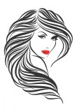 Sticker decorativ, Woman, 80 cm, 215STK-2