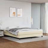 vidaXL Cadru de pat, crem, 180x200 cm, piele ecologică 3120714